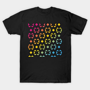 Rainbow Triangle Pattern v2 T-Shirt